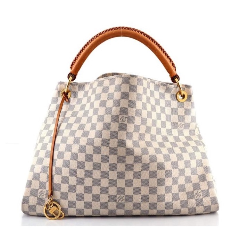 Louis Vuitton Artsy Mm Damier Azur Hobo Bag